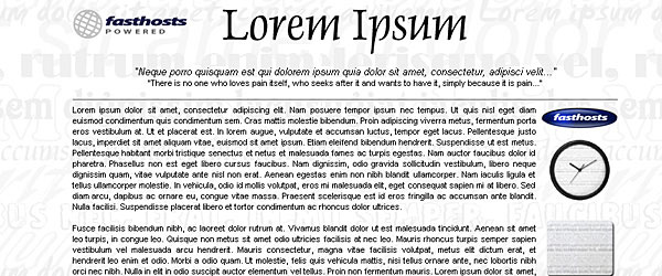 Lorem Ipsum text generator for designers