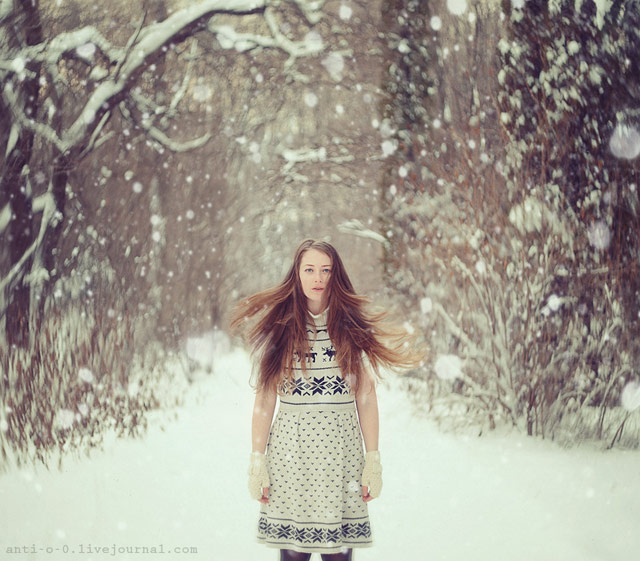 girl in snow