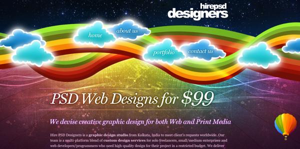 Space Web Designs PSD