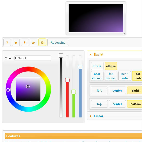 ... to some of the rest. Here, you can create SVG based gradients