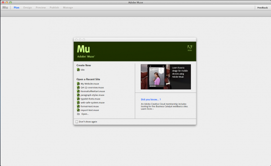 Adobe Muse Tutorial for Building a Website