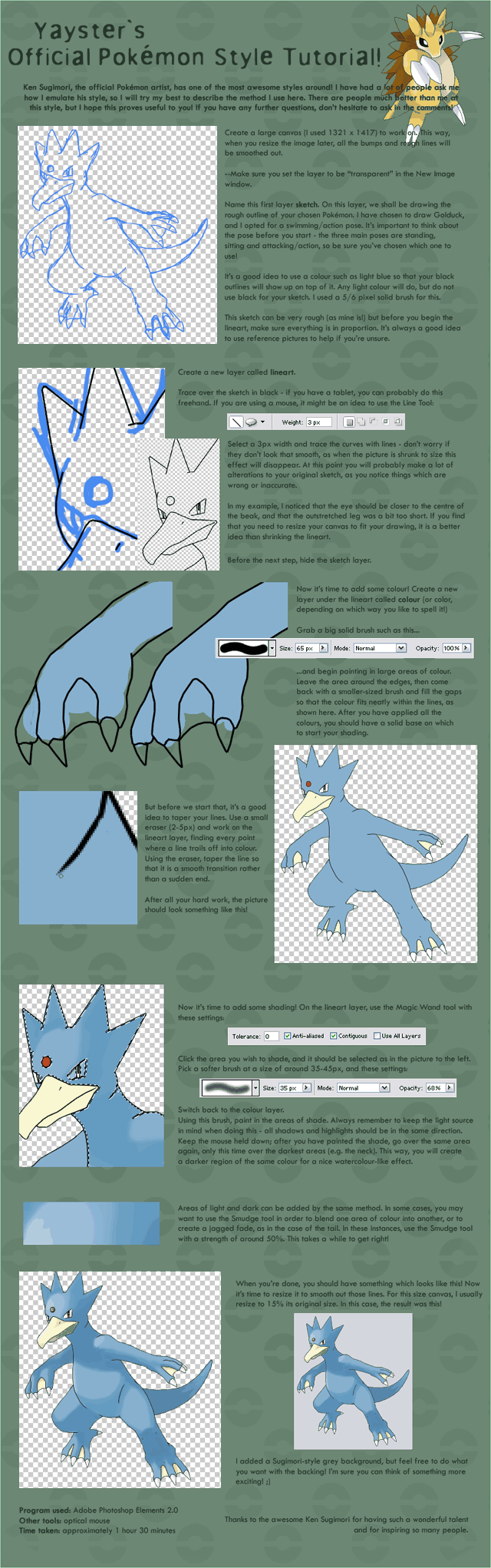 How To Draw Pokemon Art Tutorials