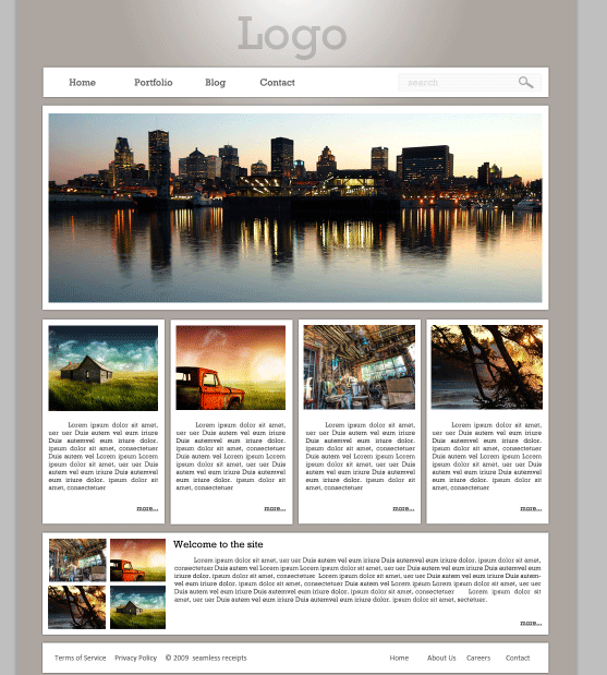 sample web page using html and css