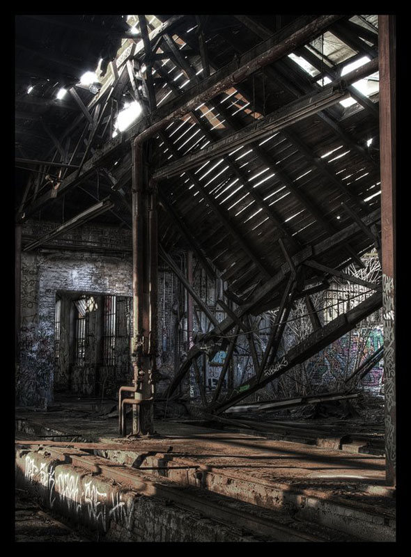 fallen roof urban decay photography
