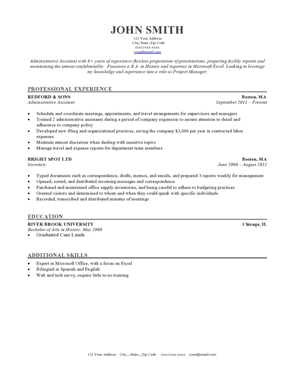 Classic Resume Template Download from designzzz.com