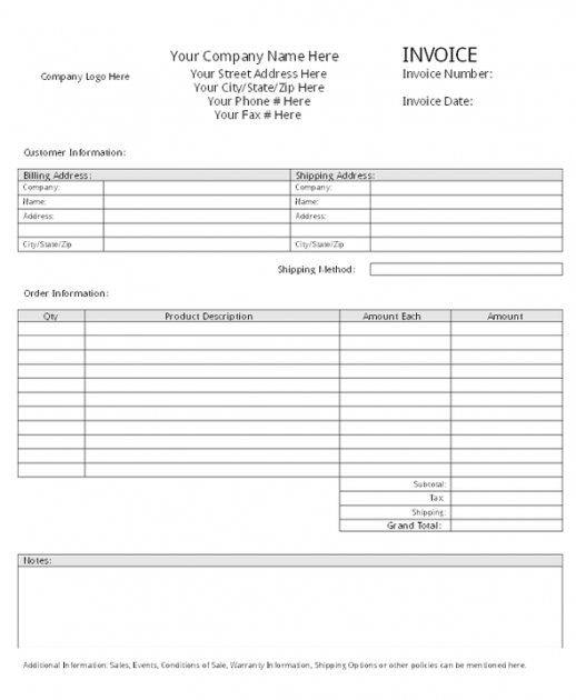 33 Professional Grade Free Invoice Templates for MS Word