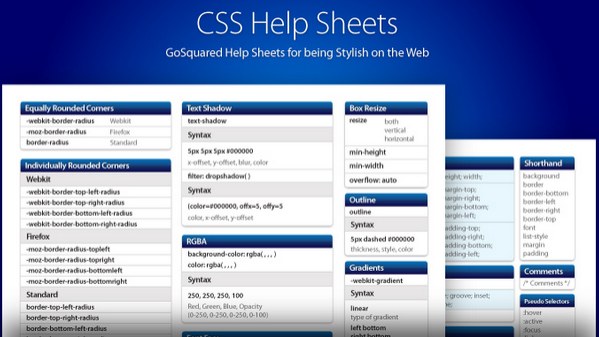 CSS Help Sheets