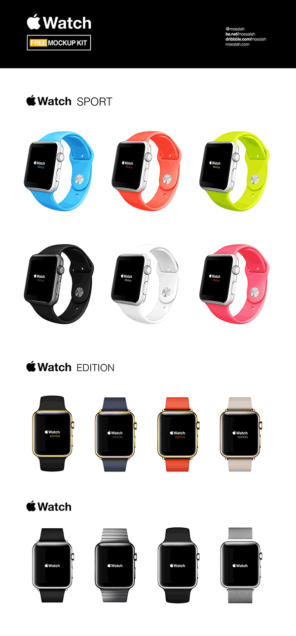 Apple Watch Mock-ups