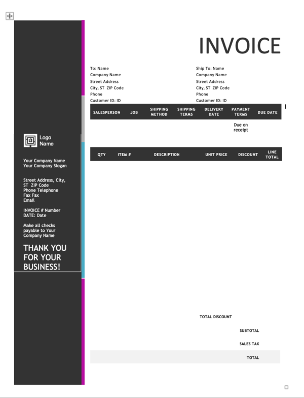 15 Professional Grade Free Invoice Templates For Ms Word 7690