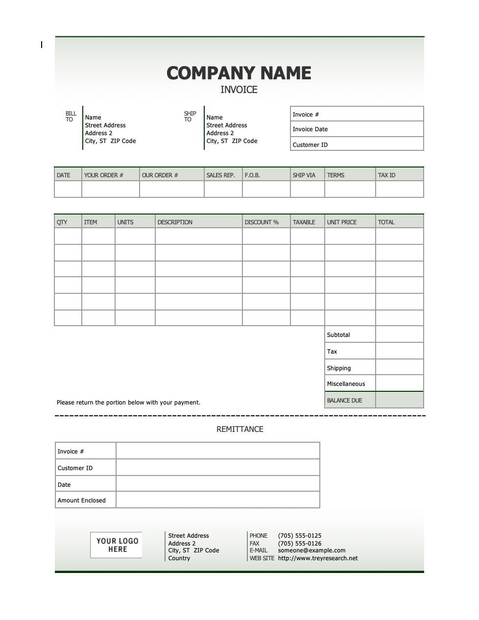 15 Professional Grade Free Invoice Templates For Ms Word 3758